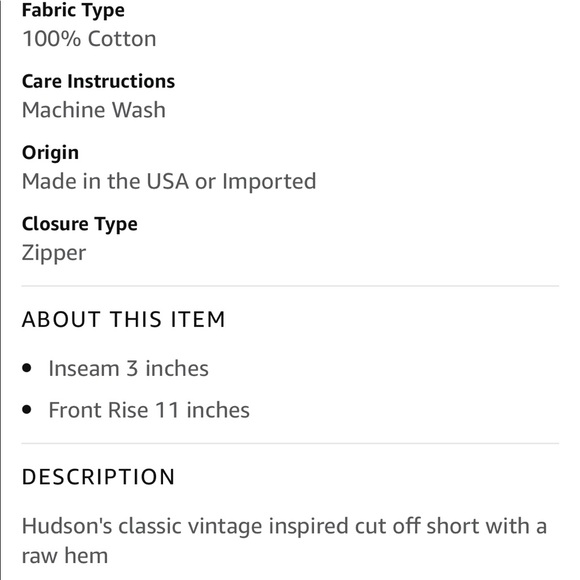 Hudson cara jean shorts, nwt, sz 28 - Picture 3 of 9